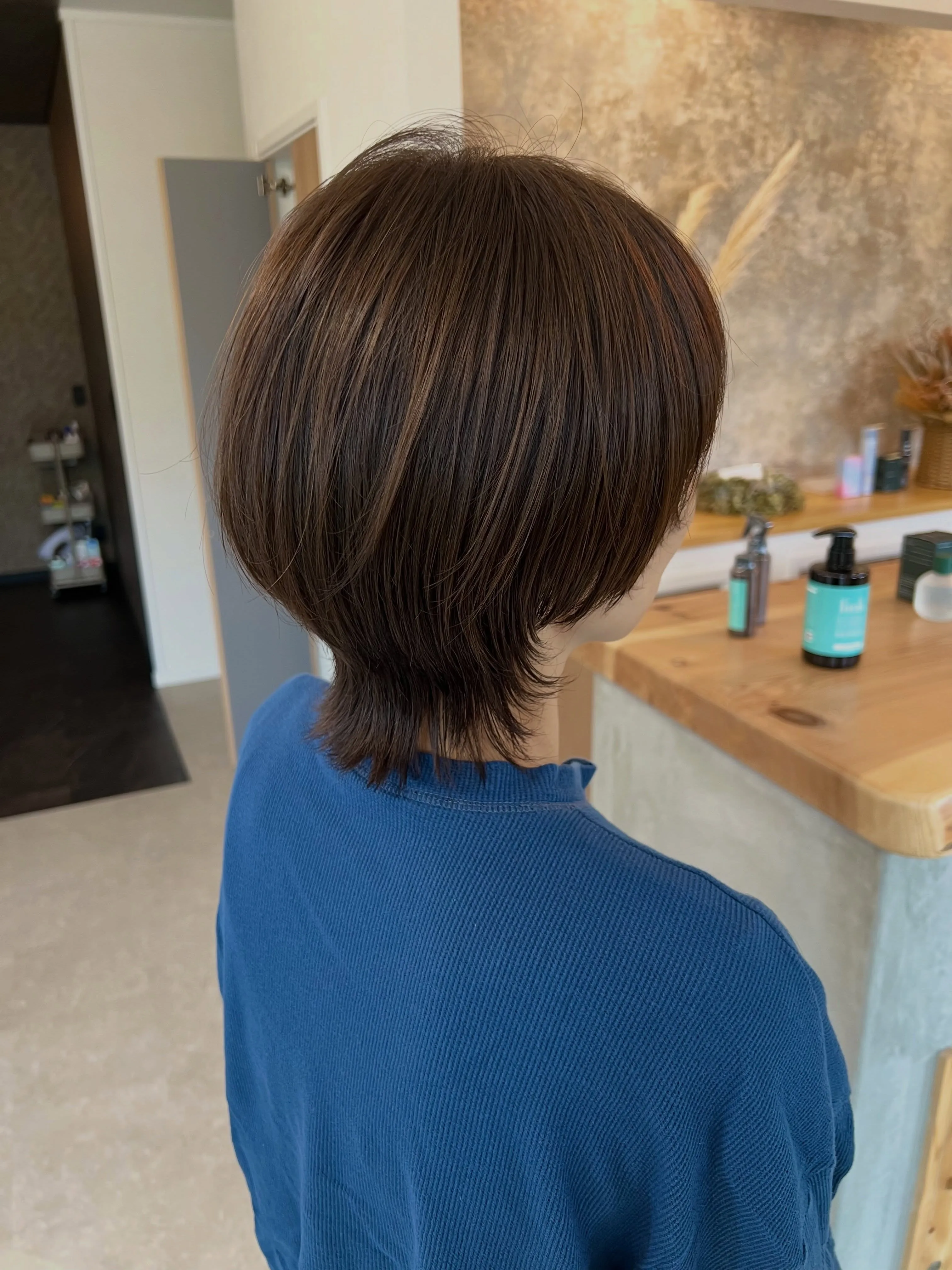 伸ばしかけ→マッシュウルフ💇‍♀️