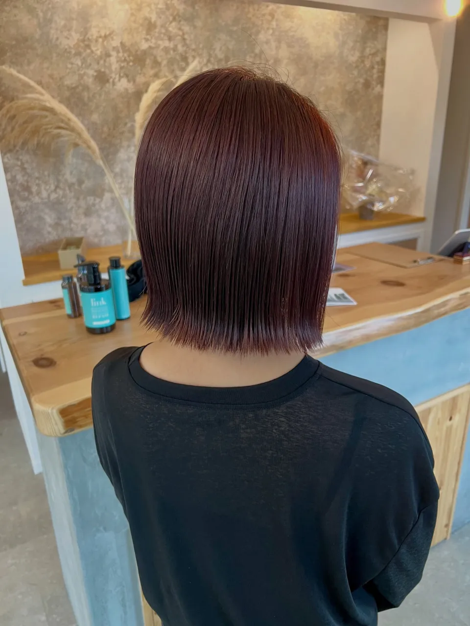 ボルドーブラウン✖️ボブ💇‍♀️
