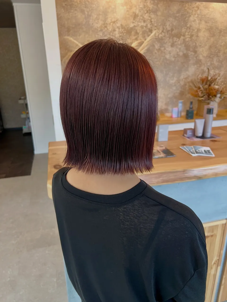 ボルドーブラウン✖️ボブ💇‍♀️